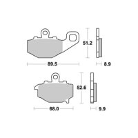 AP Bremsbelag SINTER ROAD HINTEN LMP287SR