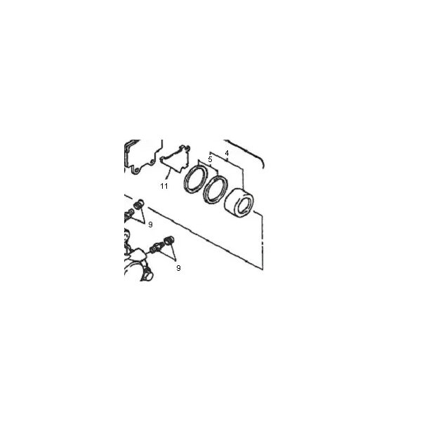 Nr 5   51LW00471100, BREMSSATTEL-DICHTUNGSSATZ, Yamaha