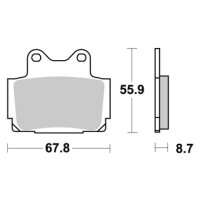 LMP170ST AP-RACING BREMSBELÄGE HINTEN