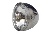 5 3/4 Zoll Hauptscheinwerfer SKYLINE mit LED Standlichtring, verchromtes Metallgeh&auml;use, H4, 12V 60/55 W, seitliche Befestigung, E-gepr.
