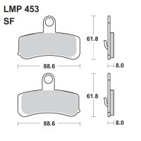 Bremsbelag AP Racing LMP453SF HARLEY-DAVIDSON 1584 FLSTN...