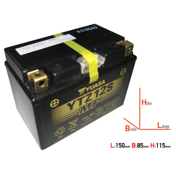 Batterie YUASA YTZ12S 12V/11AH