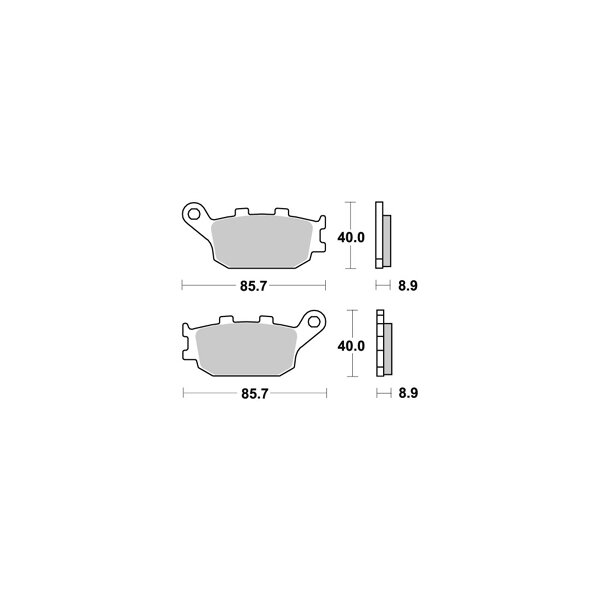 Bremsbeläge AP Racing SINTER ROAD LMP257SR hinten